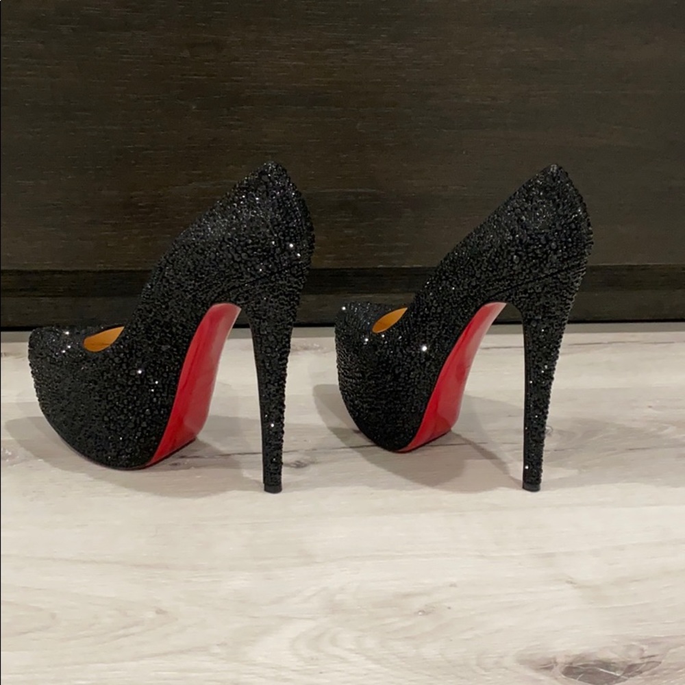 38.5 Louboutin Daffodile Strass 160 Pumps - Picture 4 of 9